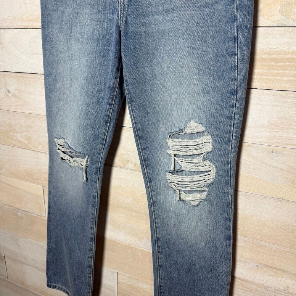 Lovers + Friends Reece High Rise Rigid Slim Straight Jeans Size 26 - Picture 3 of 8